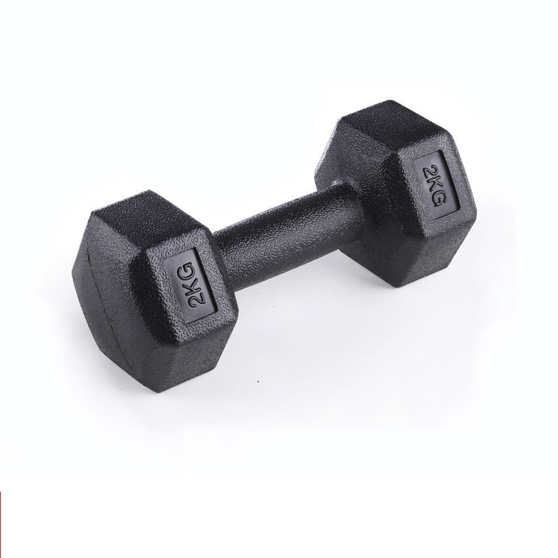 Rubberized Dumbbells Set Home Gym Arm Muscle Training Fitness