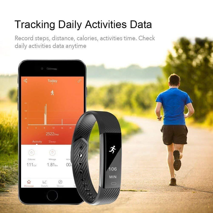 SmartFit SlimTrack Watch: Free Band, Multi-Device Sync