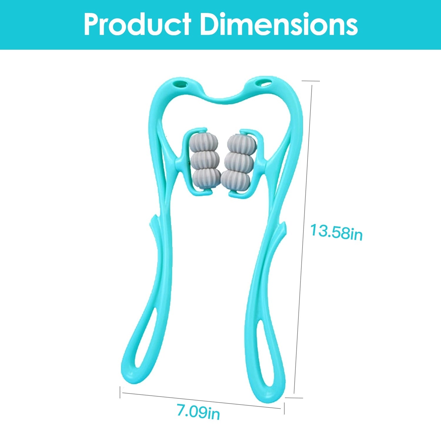 360 Rotatable Neck Roller Massager Trigger Point Portable Pain Relief