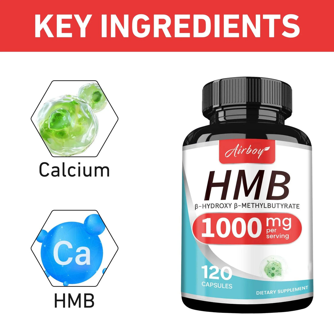 Supplement Capsules Muscle Growth Recovery Endurance Energy Support