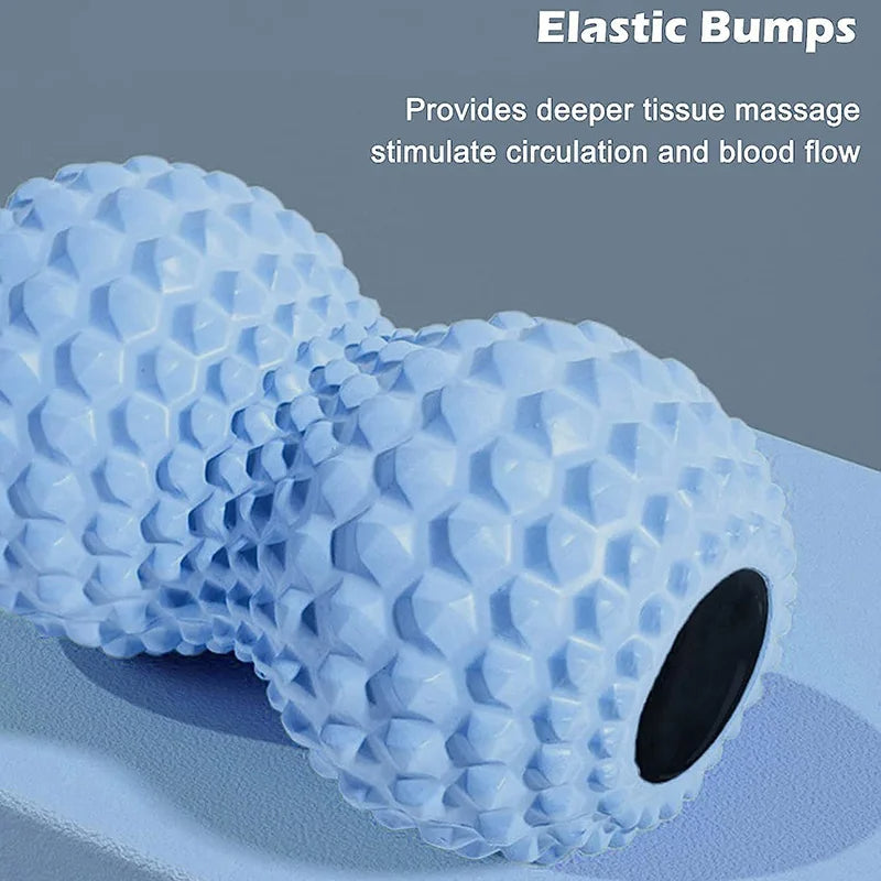 Peanut Massage Ball Double Lacrosse Mobility Therapy Tool
