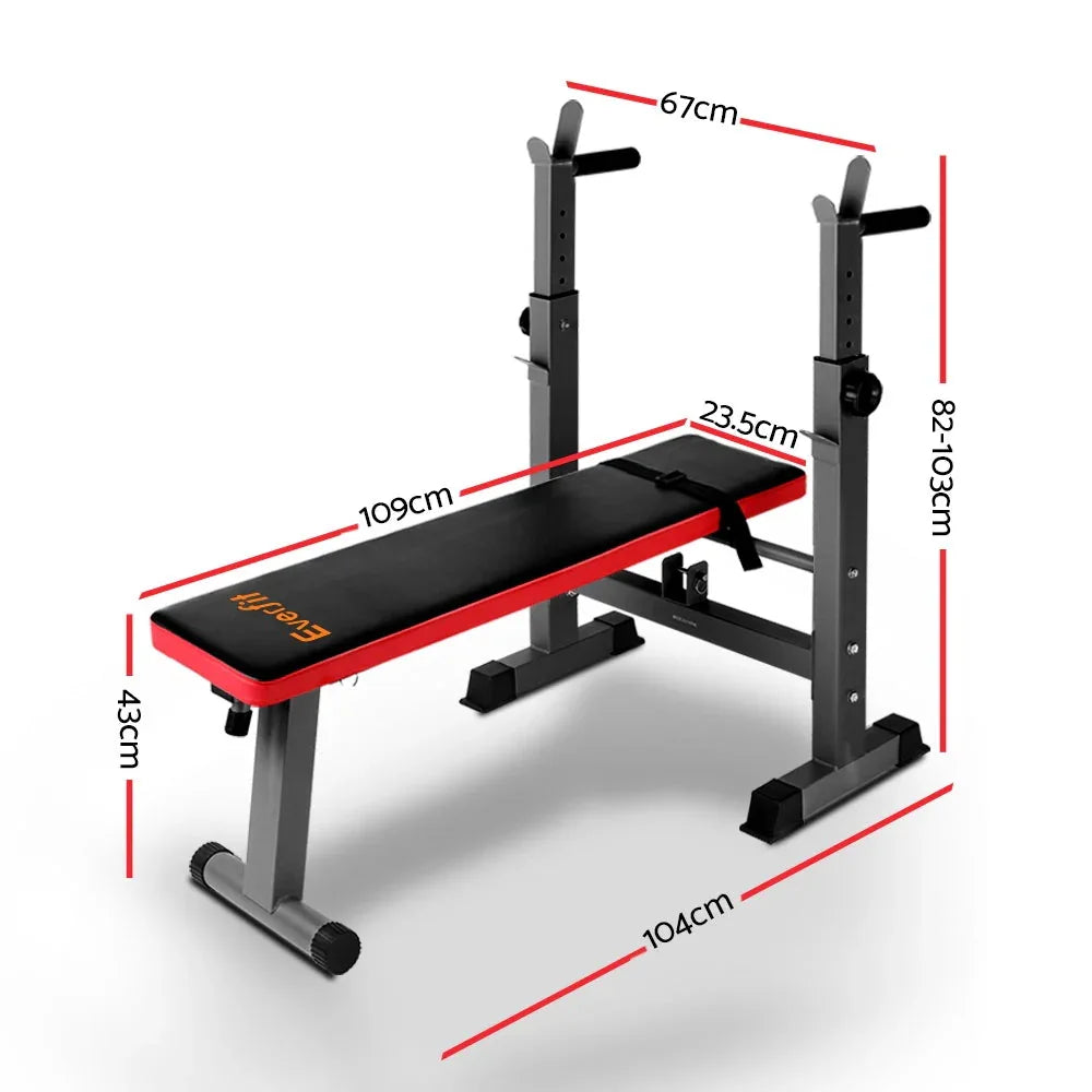 Multi-Station Weight Bench Press Weights Equipment Fitness