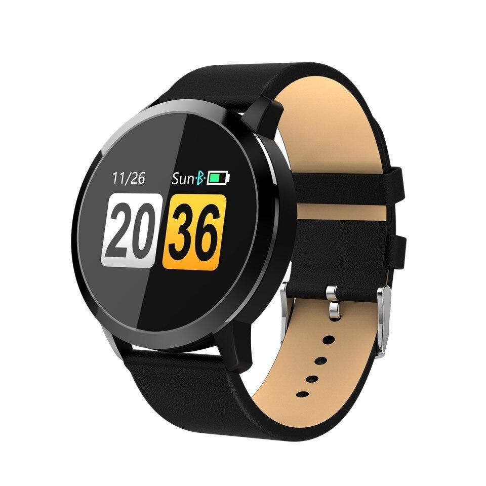 Q8 LED Bluetooth Smartwatch Stainless Steel Waterproof Fitness Tracker
