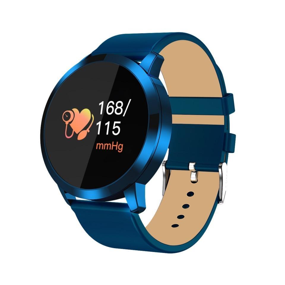 Q8 LED Bluetooth Smartwatch Stainless Steel Waterproof Fitness Tracker