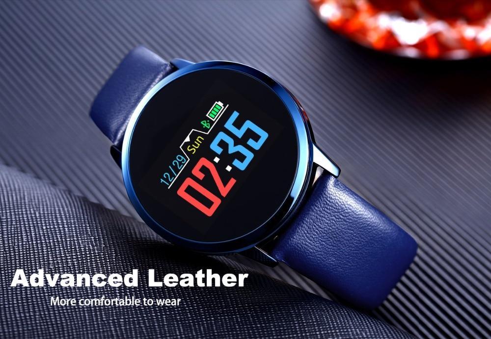 Q8 LED Bluetooth Smartwatch Stainless Steel Waterproof Fitness Tracker