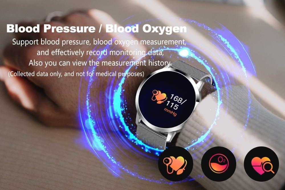 Q8 LED Bluetooth Smartwatch Stainless Steel Waterproof Fitness Tracker