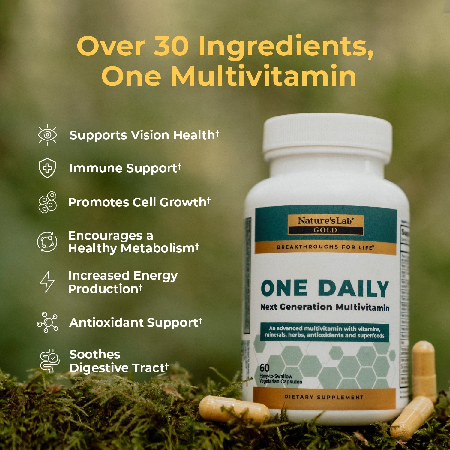 Nature’s Lab Gold One Daily Multivitamin Complete Nutritional Support