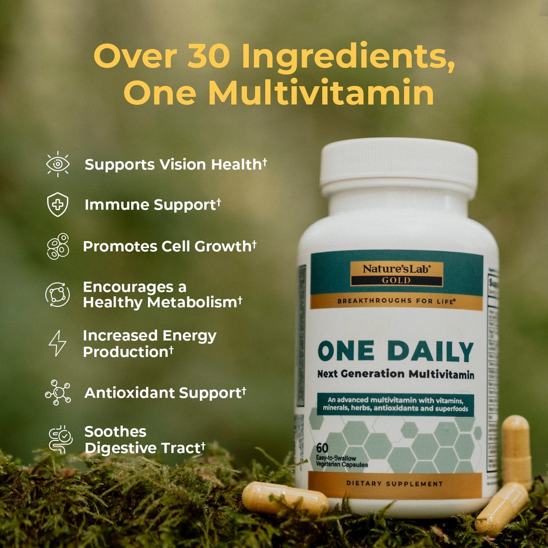 Nature’s Lab Gold One Daily Multivitamin Complete Nutritional Support