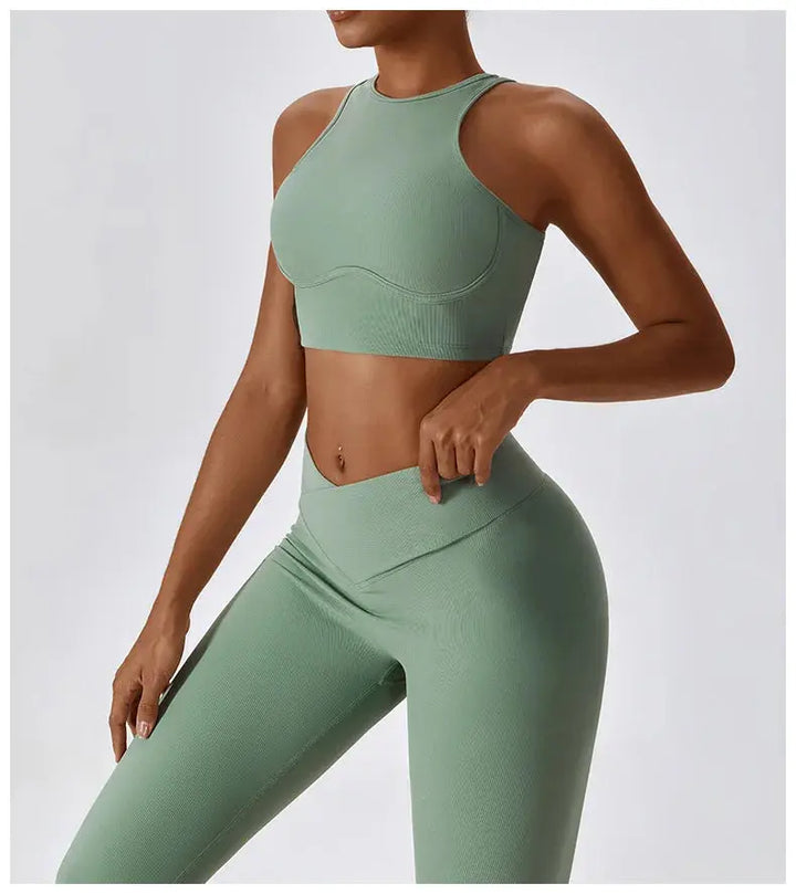 Women's Gathered Push Up Fitness Top