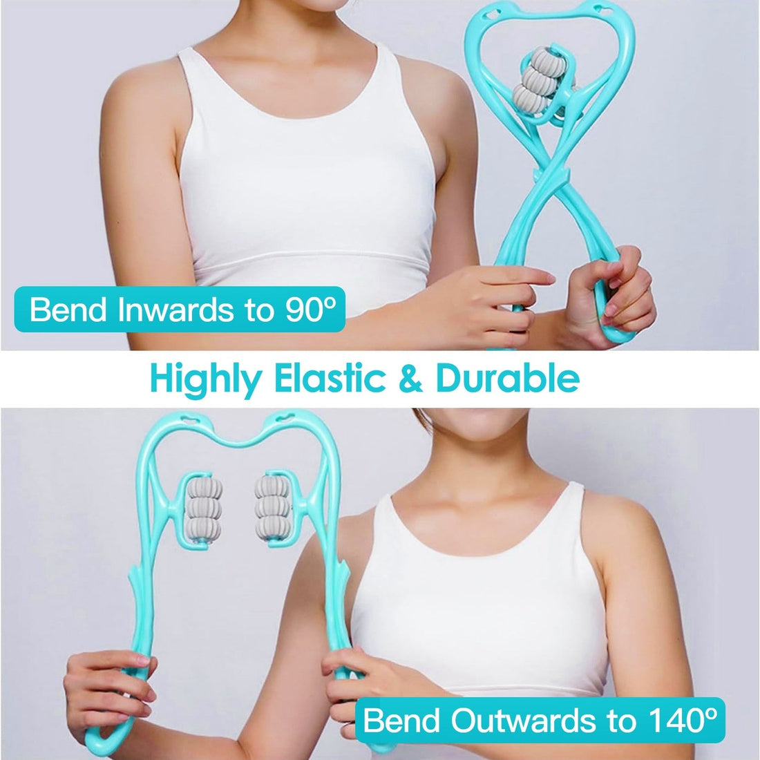 360 Rotatable Neck Roller Massager Trigger Point Portable Pain Relief