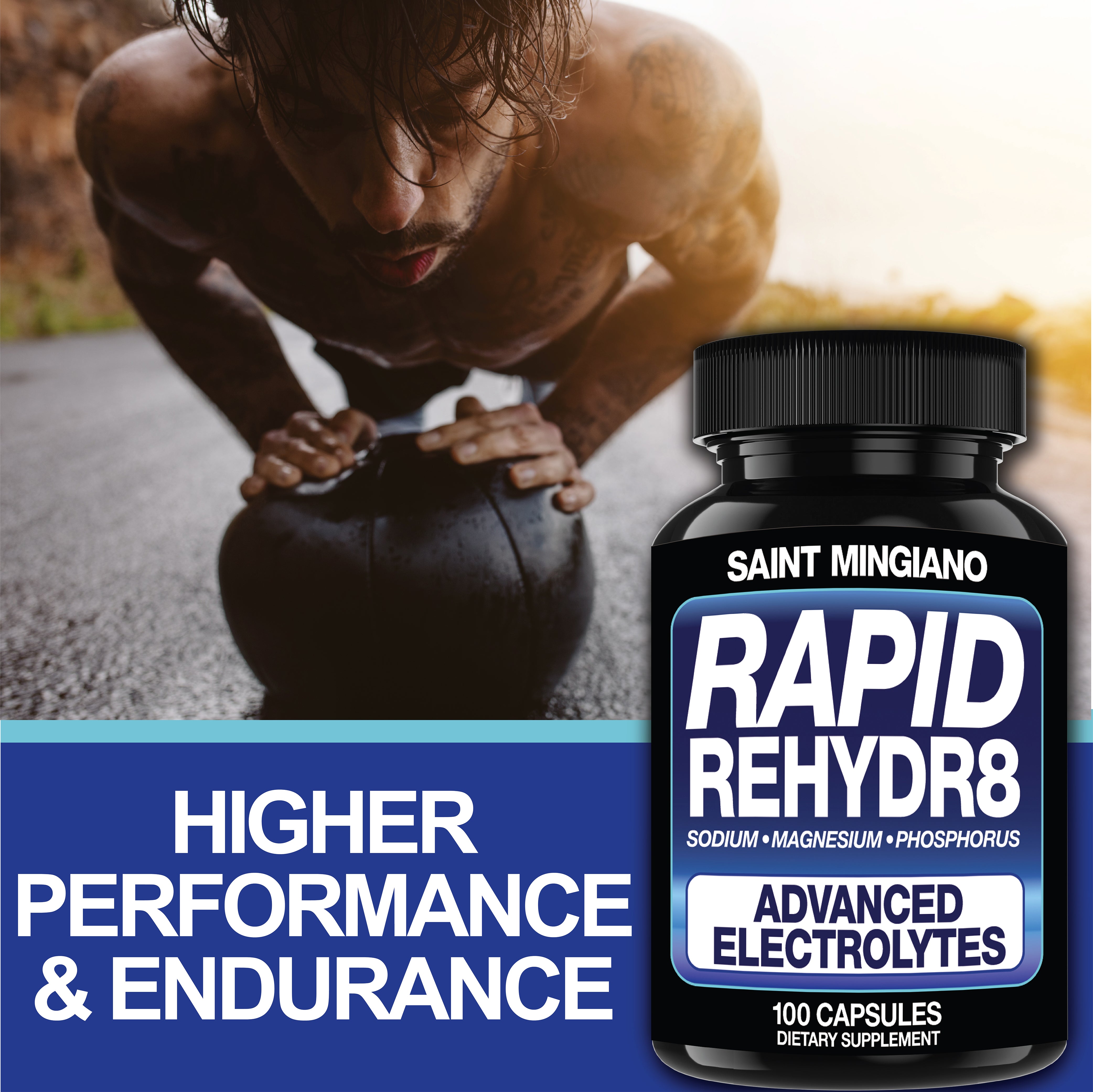 Rapid Rehydr8 Electrolyte Capsules Hydration Cramp Prevention Endurance Recovery