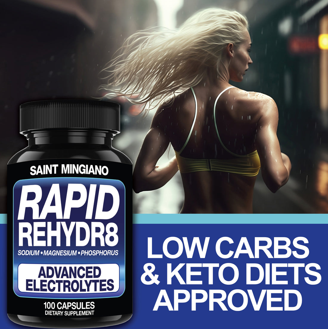 Rapid Rehydr8 Electrolyte Capsules Hydration Cramp Prevention Endurance Recovery