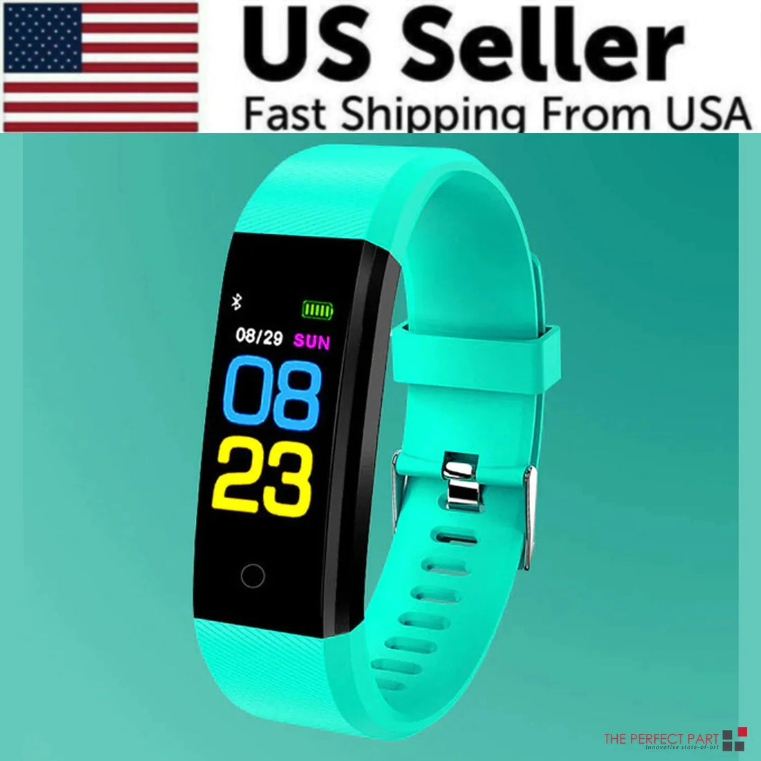 Waterproof Fitness Tracker Smart Watch with Heart Rate, BP, Sleep & Multi‑Sport