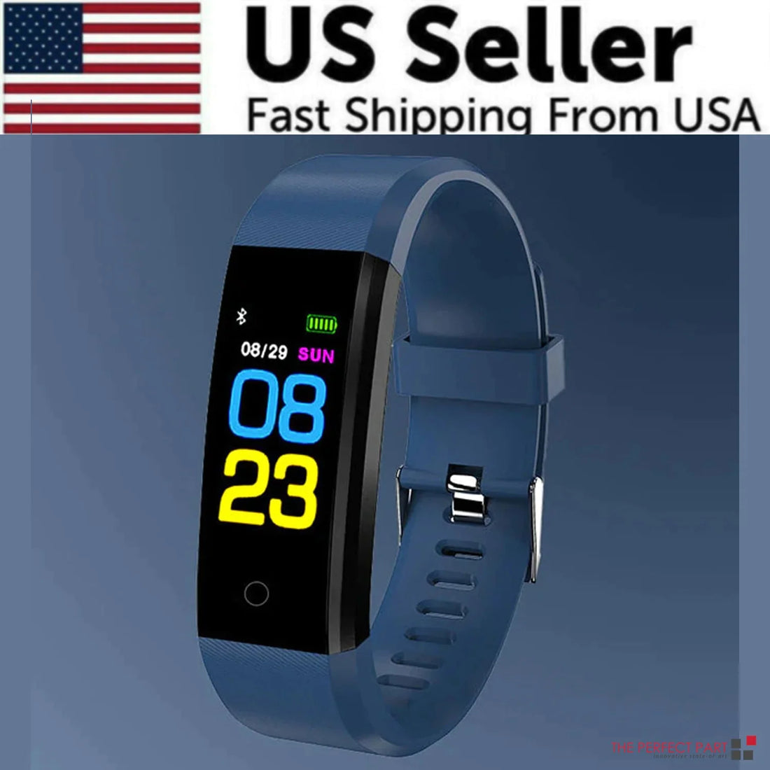 Waterproof Fitness Tracker Smart Watch with Heart Rate, BP, Sleep & Multi‑Sport