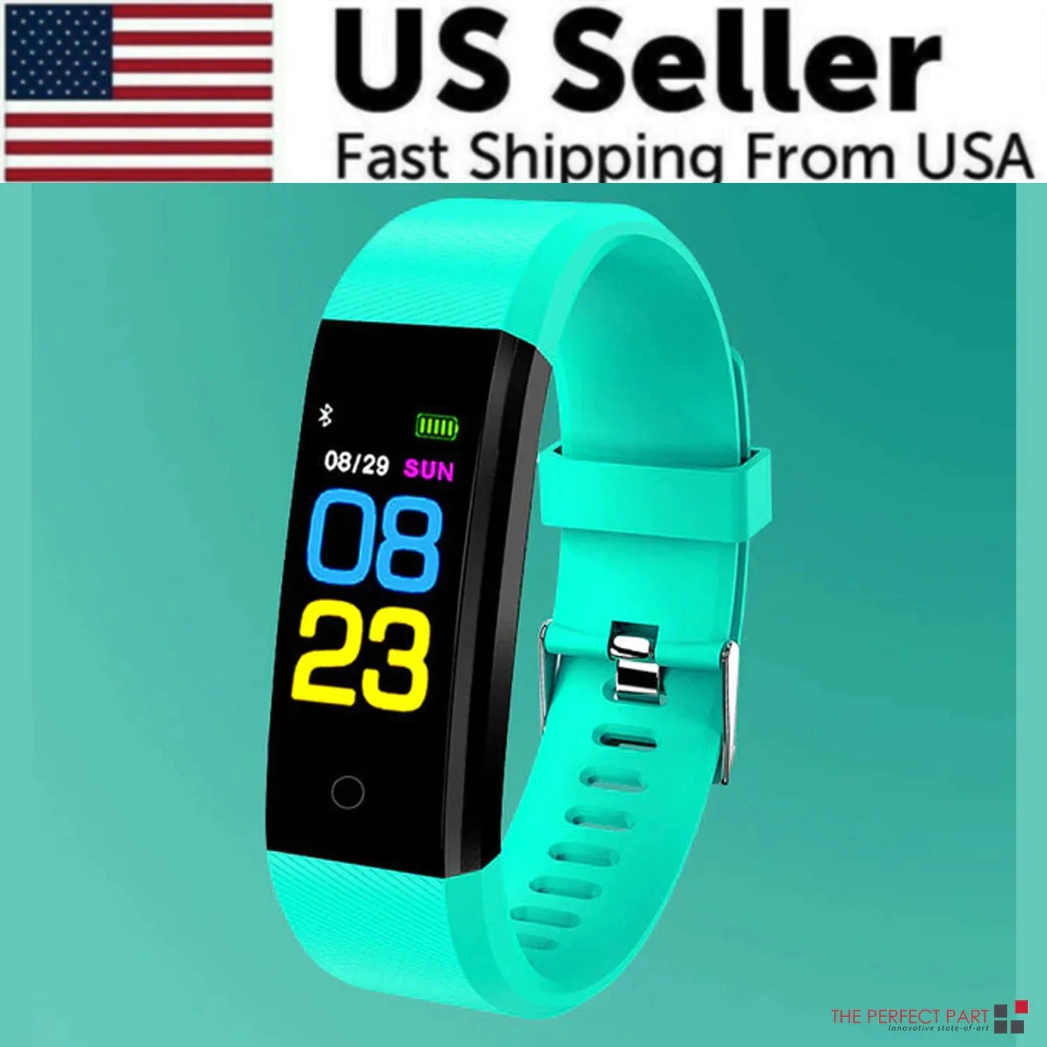 Waterproof Fitness Tracker Smart Watch with Heart Rate, BP, Sleep & Multi‑Sport