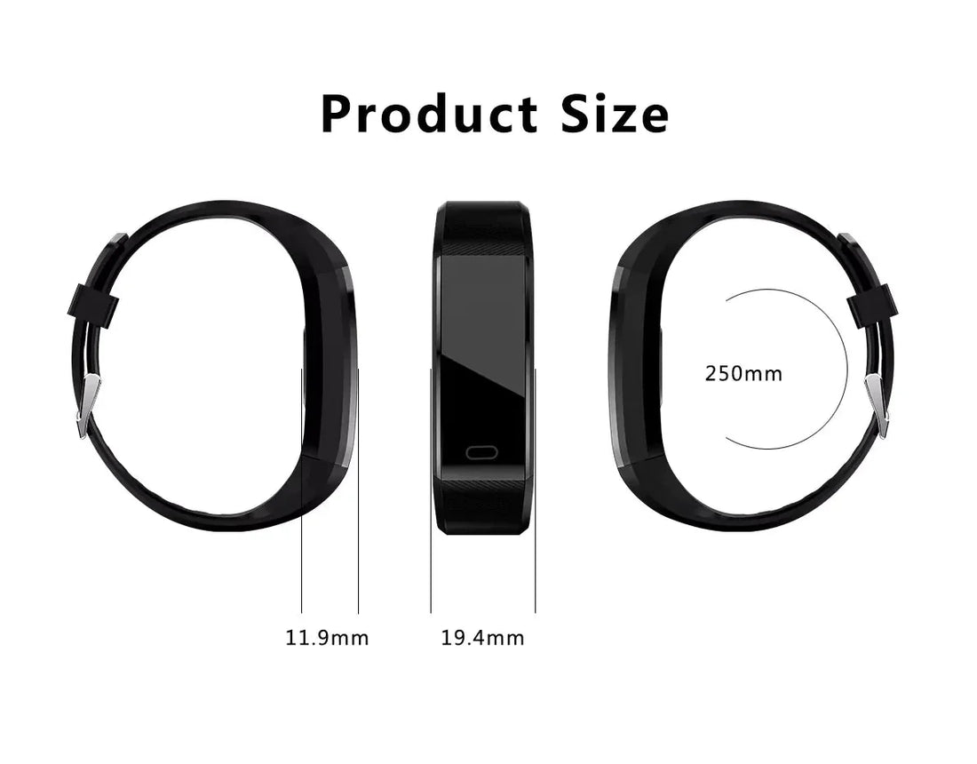 Waterproof Fitness Tracker Smart Watch with Heart Rate, BP, Sleep & Multi‑Sport