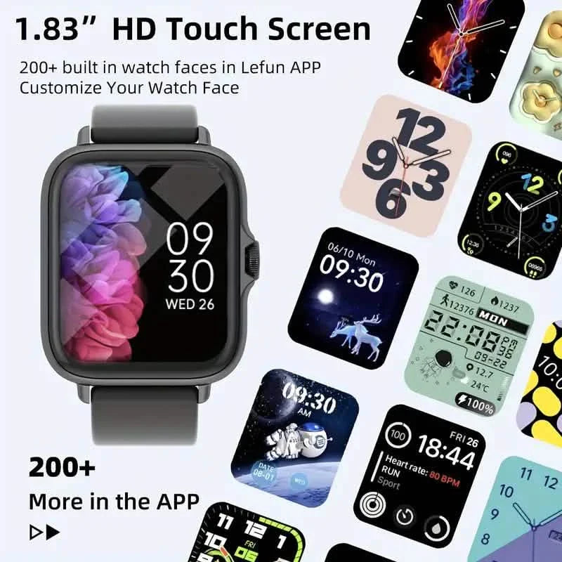 Full Touch Screen Smartwatch Activity Tracker Call Message Pedometer