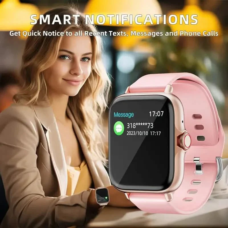 Full Touch Screen Smartwatch Activity Tracker Call Message Pedometer