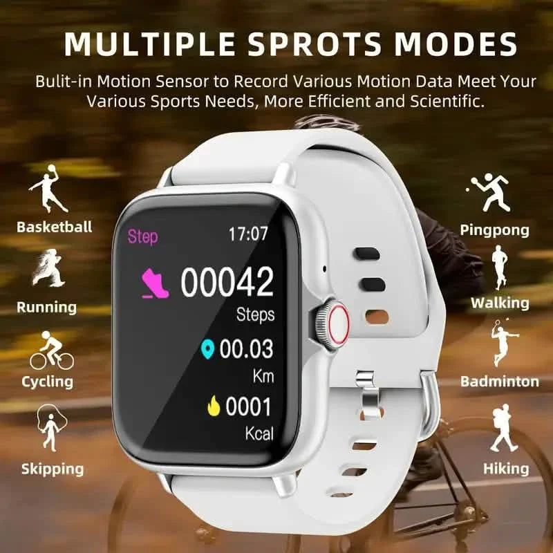 Full Touch Screen Smartwatch Activity Tracker Call Message Pedometer